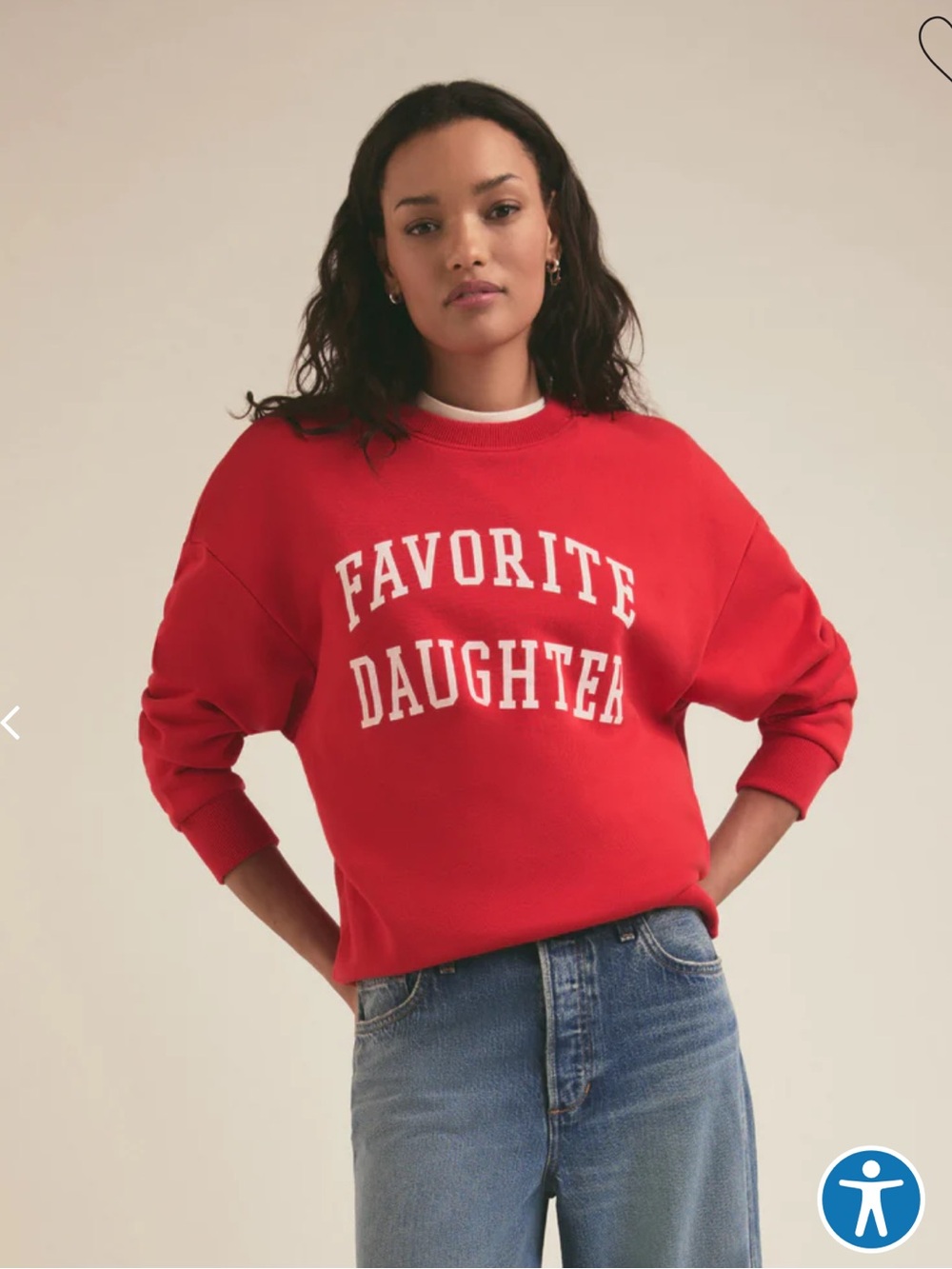 NWT Favorite Daughter sweatshirt xs